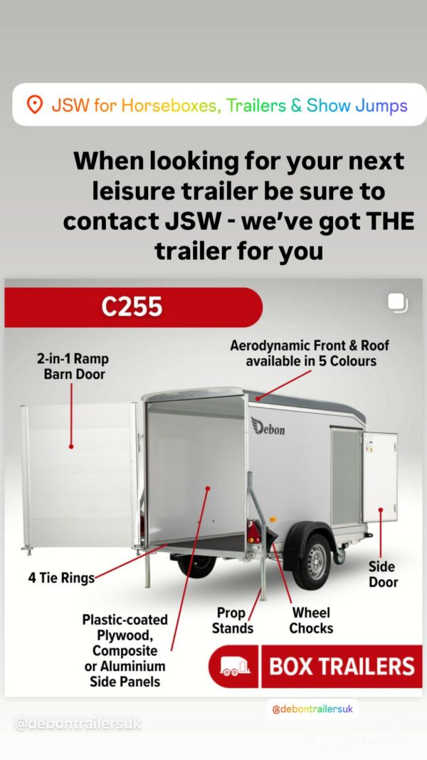 Debon Roadster C255 Box Van Trailer