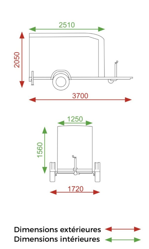Debon Roadster C255 Box Van Trailer