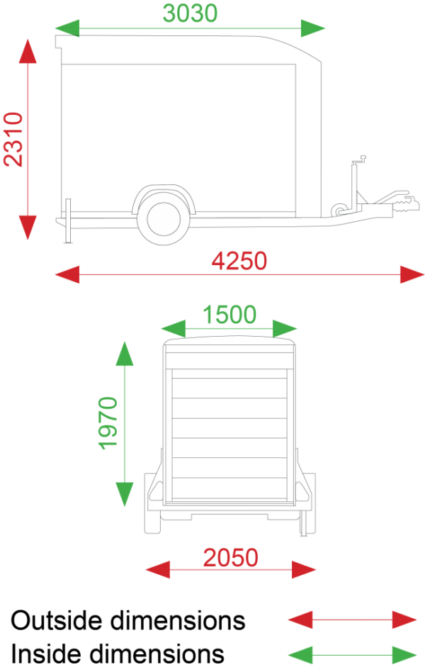Debon C300 Box Trailer