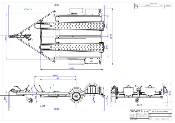 Debon Moto2 Twin Motorcycle Trailer