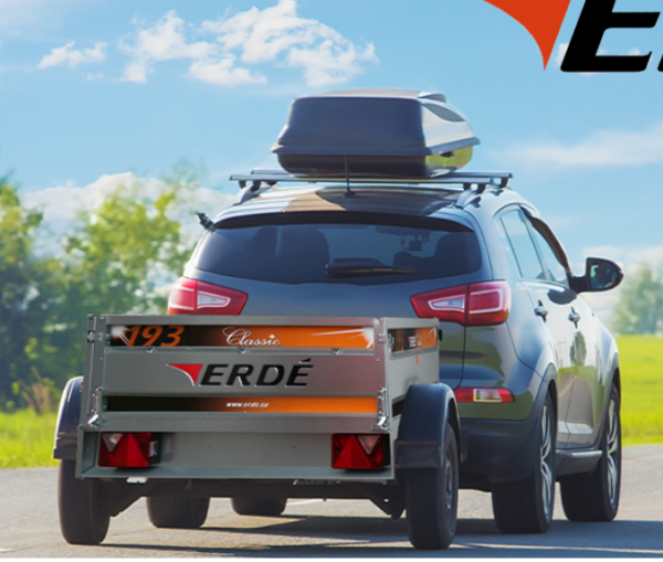 Erde 193 Unbraked Car Trailer