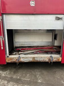 Side ramp repairs to a 3.5ton Horsebox