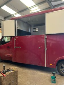 Side ramp repairs to a 3.5ton Horsebox