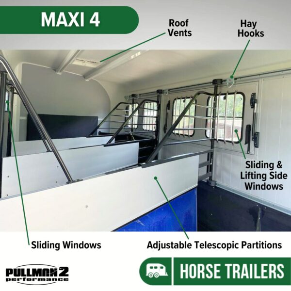 inside the horse area of a standard maxi 4
